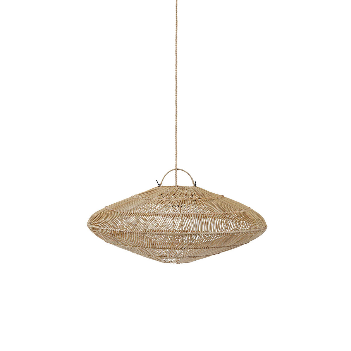 Macaron Rattan Pendant Light – Natural, Medium – product view
