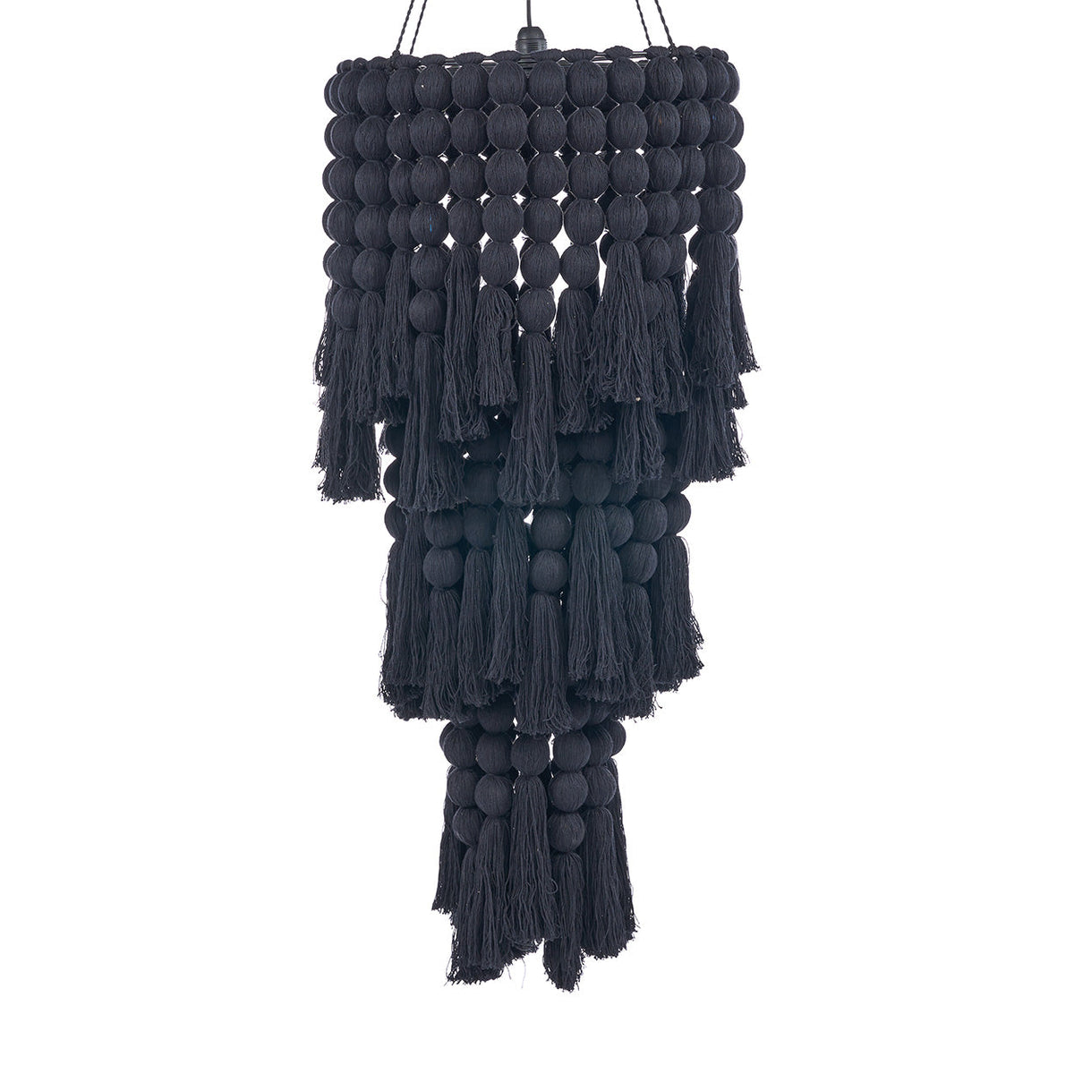 Nomad Cotton Chandelier – Black, Extra Large – product view