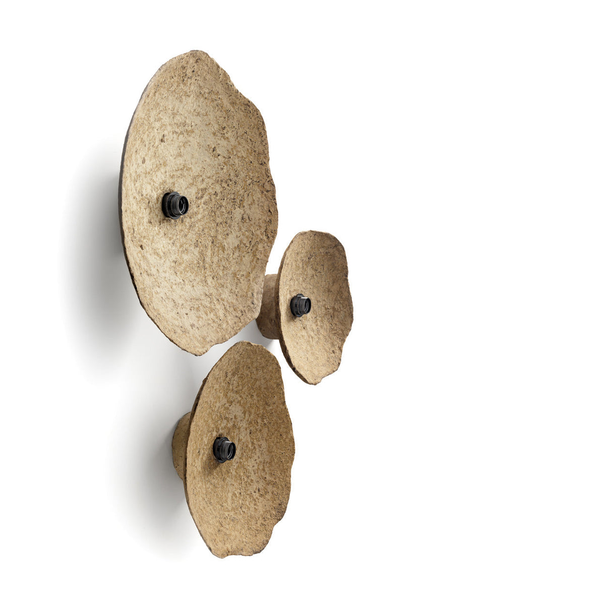 Sahara Glow Papier-Mâché Wall Light – Mud, Medium — small medium and large family view