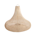 Shala Rattan Pendant Light – Natural, Large – front product view on a white background