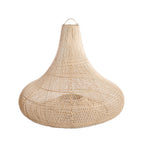 Shala Rattan Pendant Light – Natural, Large – front product view on a white background