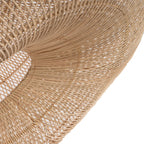 Shala Rattan Pendant Light – Natural, Large – underside open-weave construction detail