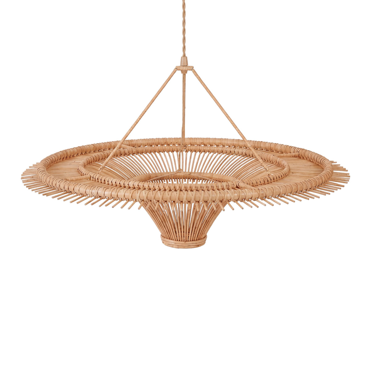 Sky Rattan Pendant Light – Natural, Extra Large – product view