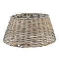 Taperweave Tree Collar on a white background, showing its flared base, circular top opening and pale woven rows.