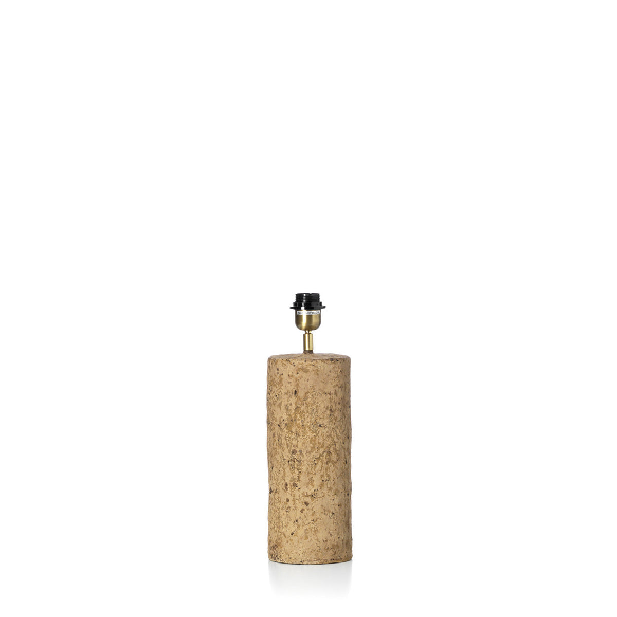 Totem Papier-Mâché Table Lamp – Mud, Small — base without shade