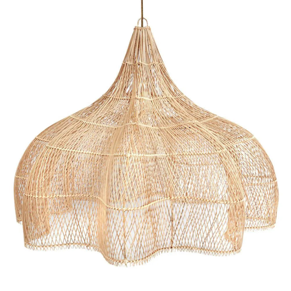 Whipped Rattan Pendant Light – Natural, Extra Extra Large — front product view