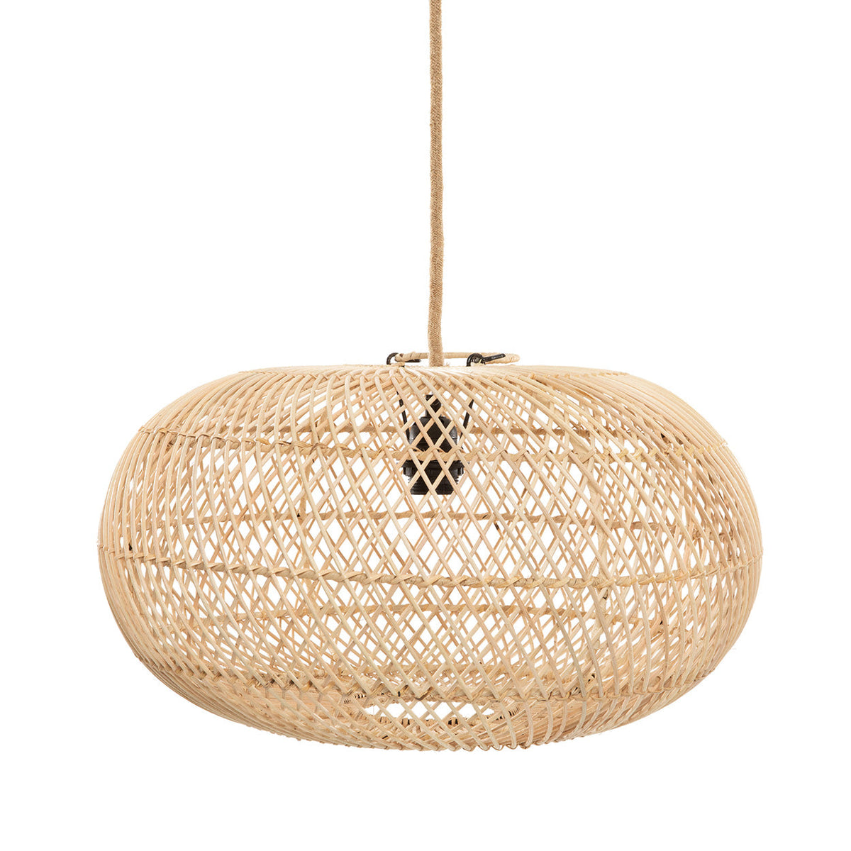 Wholly Rattan Pendant Light – Natural, Medium – product view