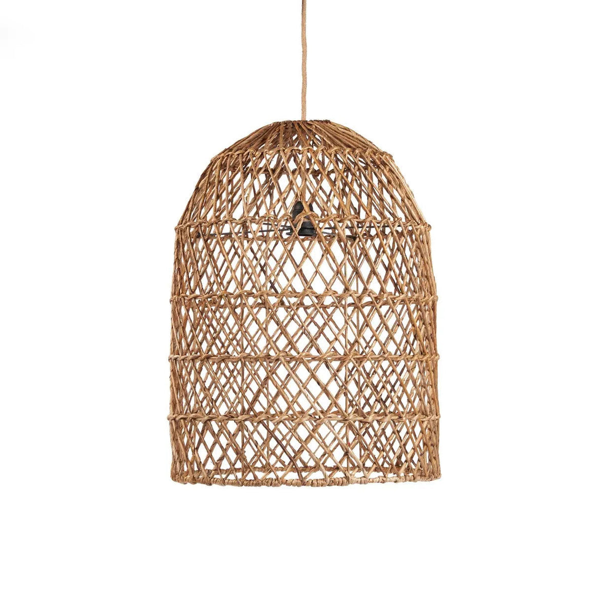 Xiomara Banana Leaf Pendant Light – Natural, Large — front product view
