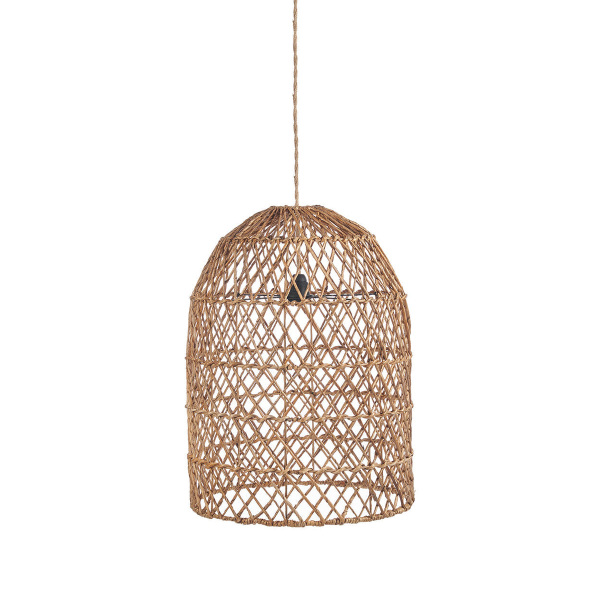Xiomara Banana Leaf Pendant Light – Natural, Small — front product view